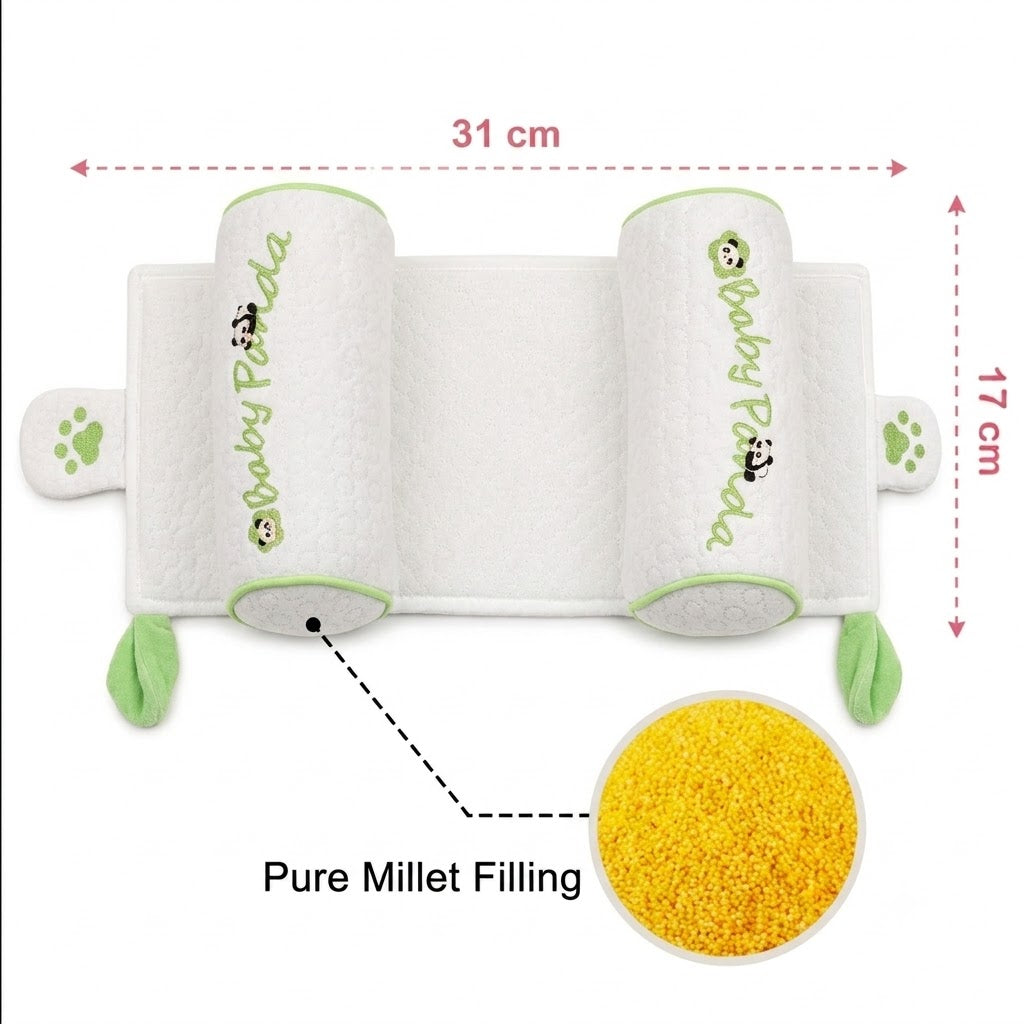 👶 Adjustable Baby Head Support Pillow - Gentle Support. Happy Sleep💤