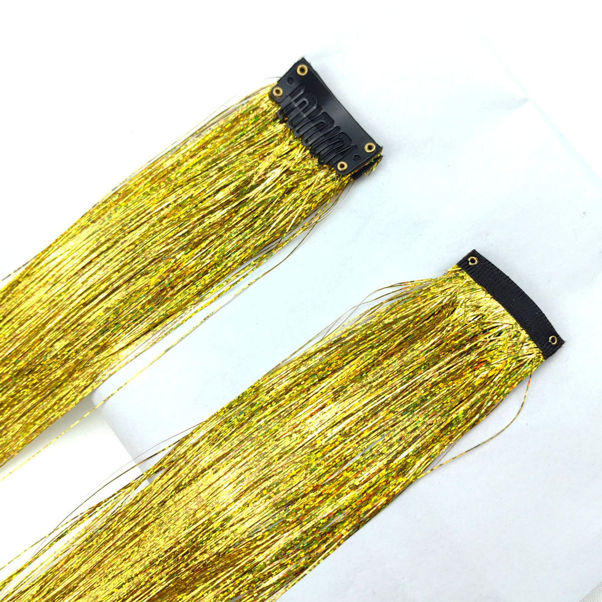 👑Prom’s Most-Wanted: Vibrant Laser Hair Tinsel! 💃(Available in Snap Clips & DIY Strands)